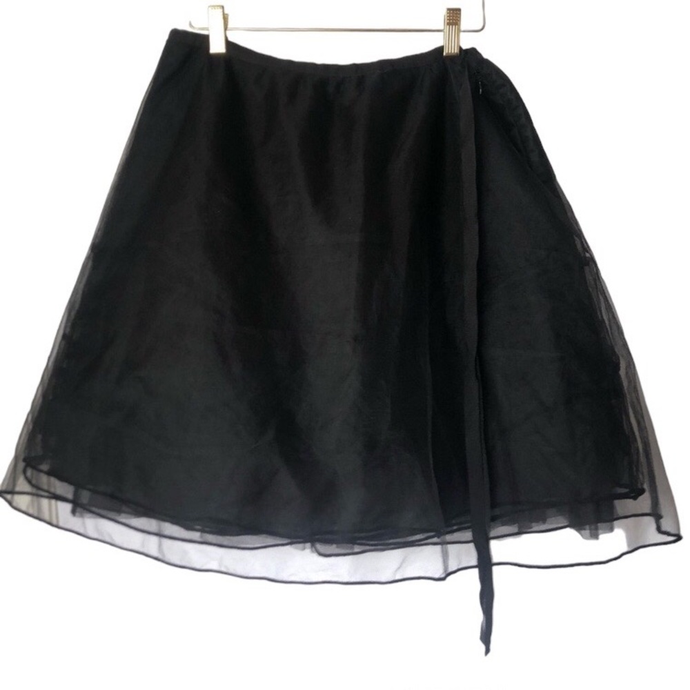 Max Studio Tulle Pouf Skirt Black M